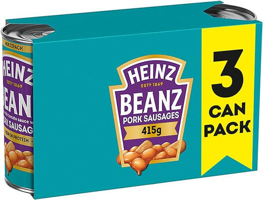 Heinz Beanz & Sausages   6x415g