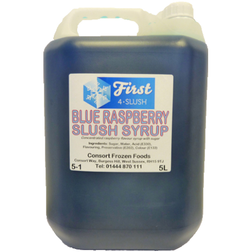 Slush Blue Raspberry 1x5lt . Packed 2 units to a case.
Unit Weight: 5.79 Kilos.