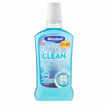 Wisdom Fresh & Clean Mouthwash    8x500ml