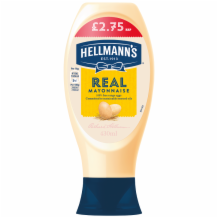 Hellmanns Real Mayonnaise Squeezy   8x430ml