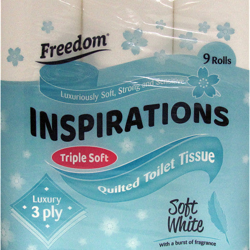 Freedom Toilet Tissue 3ply White   9pk × 5 × 1