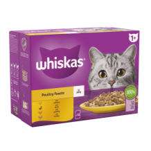 Whiskas + Cat Pouches Poultry Feasts In Jelly '  4x85g