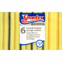 Spontex Specialist General Purpose Sponge Scourers  1x6's