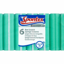 Spontex Specialist Non Scratch Sponge Scourers  1x6's