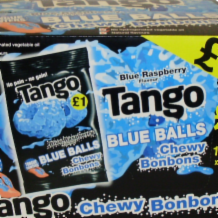 Tango Blue Raspberry Chewy Bonbons   12x100g