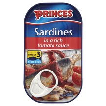 Princes Sardines In Tomato  10x120g