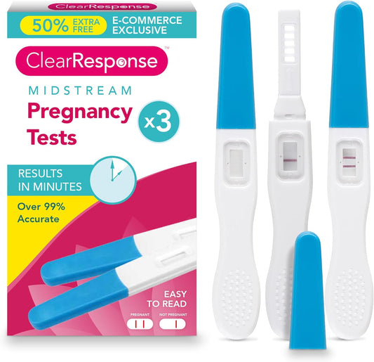 Clear Response Pregnancy Testing Kit pack  1x3pk