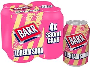 Barr American Cream Soda  Pack  4x330ml