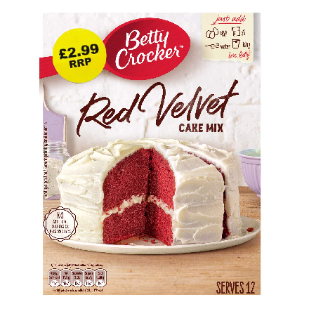 Betty Crocker Red Velvet Cake Mix   4x425g