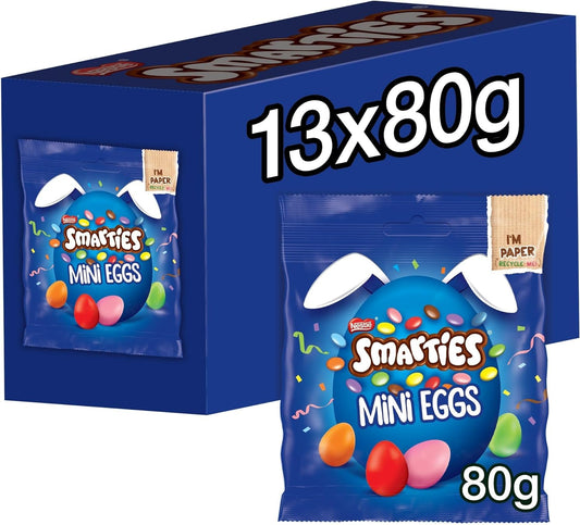 Smarties Mini Eggs Pouch  13x80g