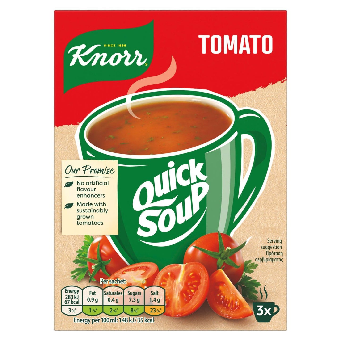 Knorr Quicksoup Tomato  12x60g