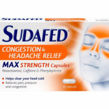 Sudafed Congestion & Headache /  6x16's