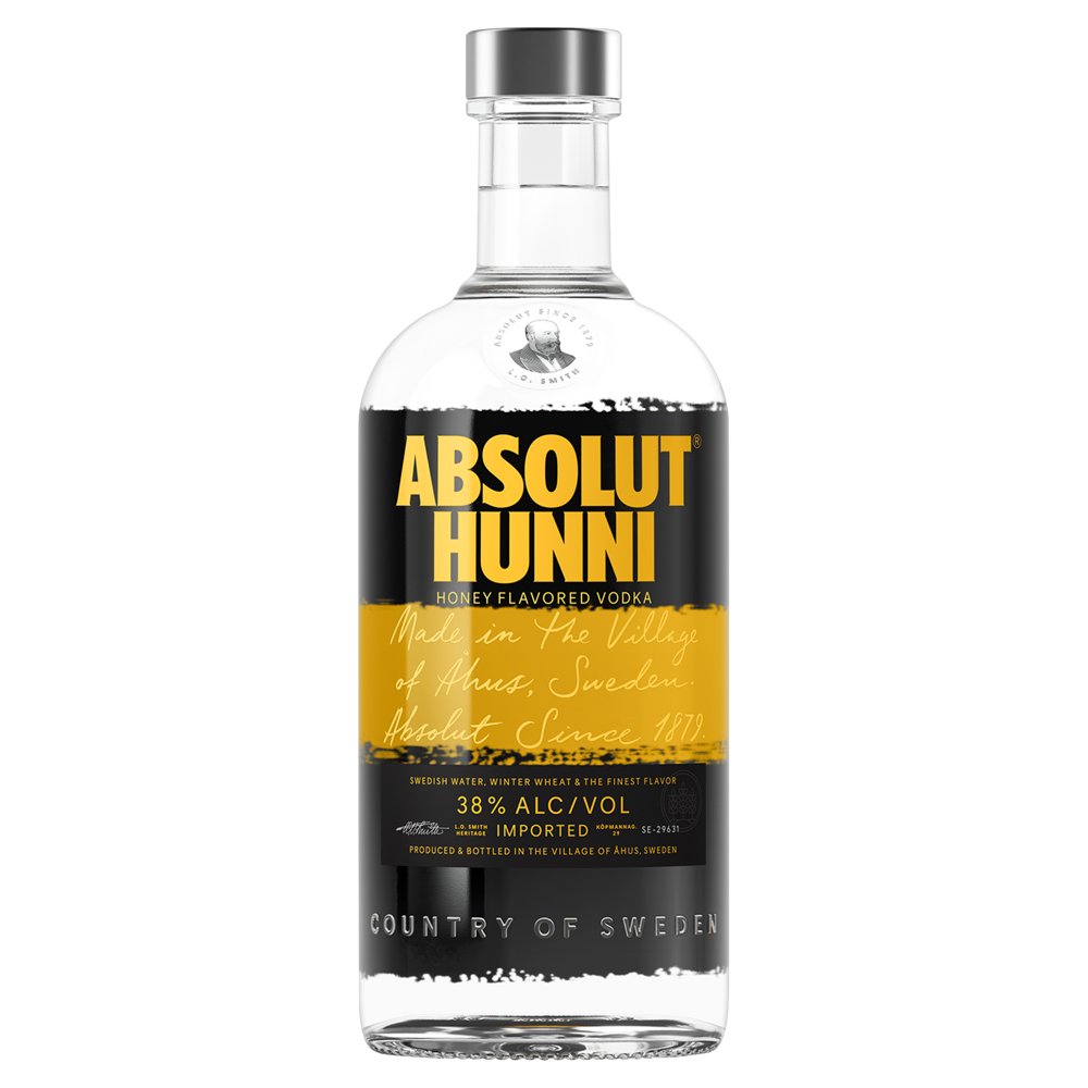 Absolut Hunni Honey Flavoured Vodka 700ml   70Cl × 1