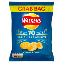 Walkers Cheese & Onion Grab Bag  32x45g C