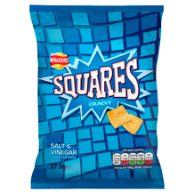 Walkers Squares Salt & Vinegar  32x27.5g C