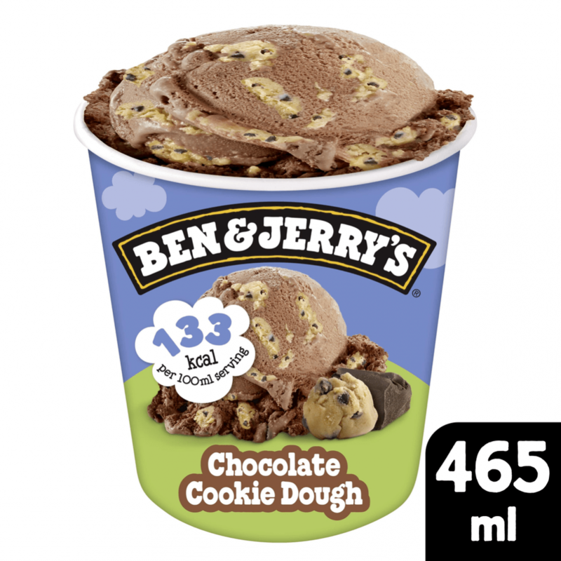 Ben & Jerrys Lighten Up Chocolate Cookie Dough 8x465ml