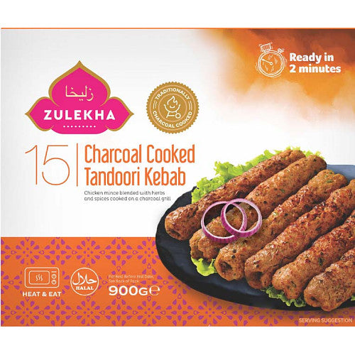 Zulekha Tandoori Chicken Charcoal Kebab 900g