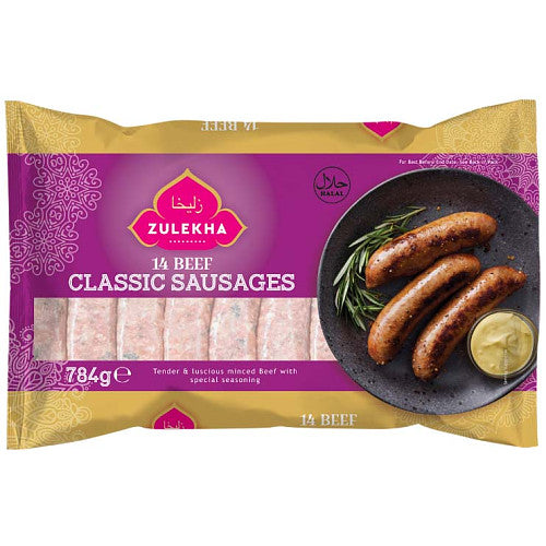 Zulekha Classic Beef Sausages   14s × 1