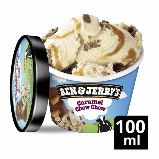 Ben & Jerrys Caramel Chew Chew Cup (12x100ml) 12x100ml