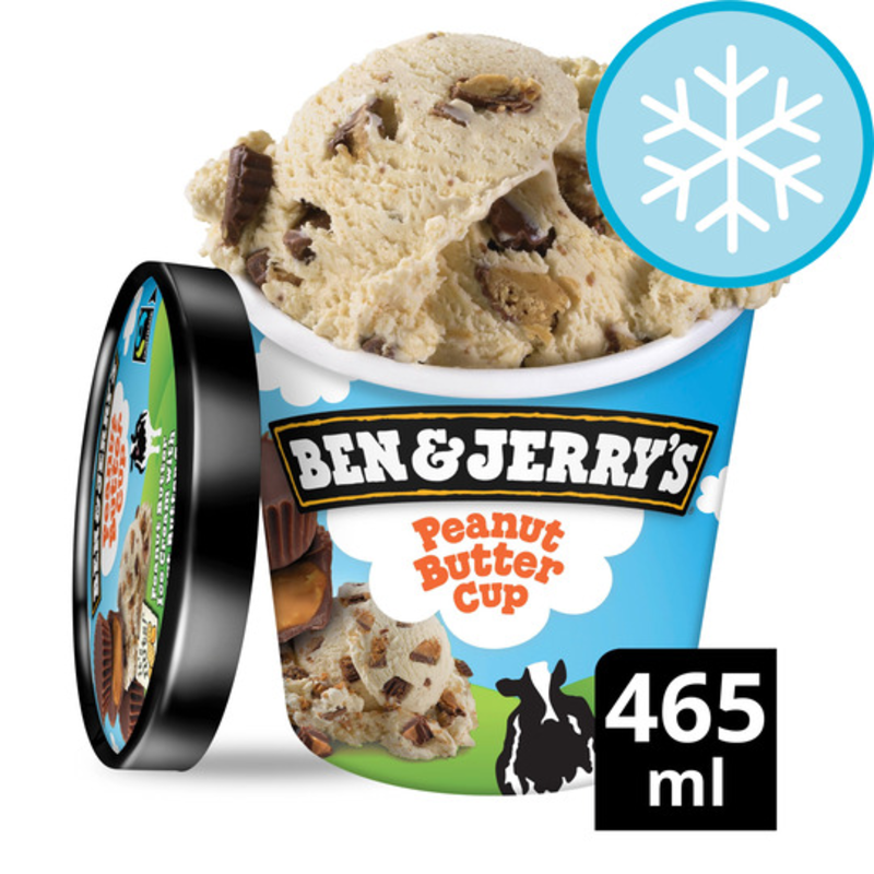 Ben & Jerrys Peanut Butter Cup 8x465ml