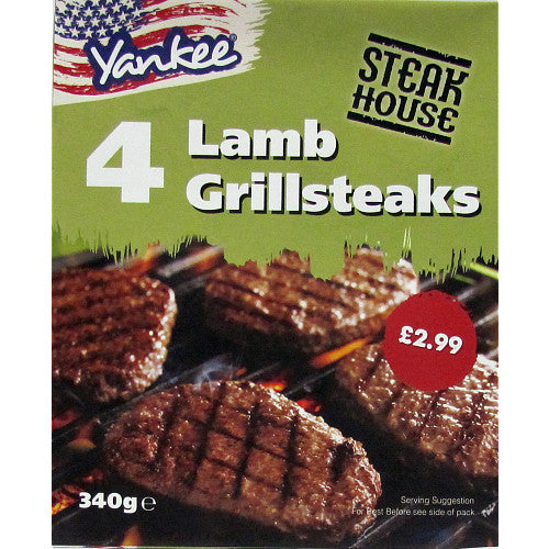 Yankee Steakhouse Lamb Grillsteaks PM £2.99   340g × 1