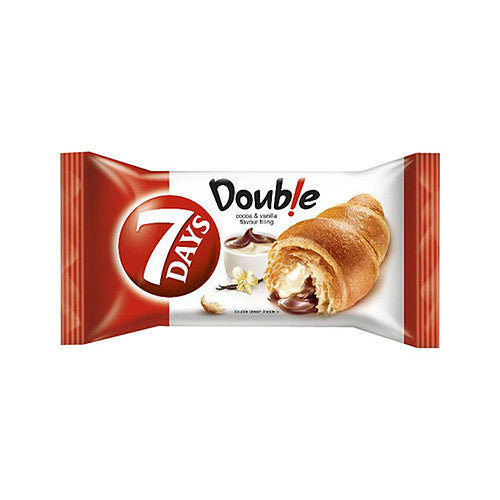 7 Days Croissant Double Max Cocoa Flavoured & Vanilla Flavour Fillings 80g   T80g × 1