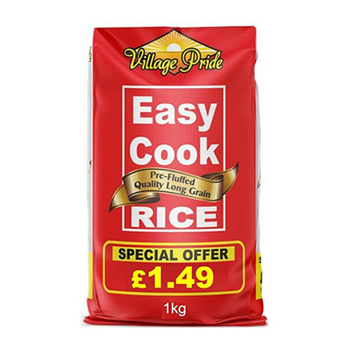 Village Pride Easy Cook Rice   8x1kg