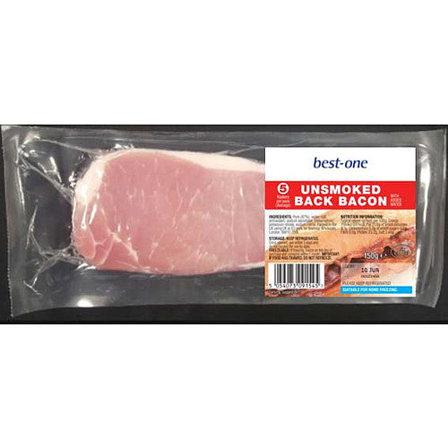 Bestone Essentials Unsmoked Back Bacon   150g × 6 × 1