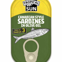 Tropical Sun Canadian Sardines In Olive Oil  12x106g