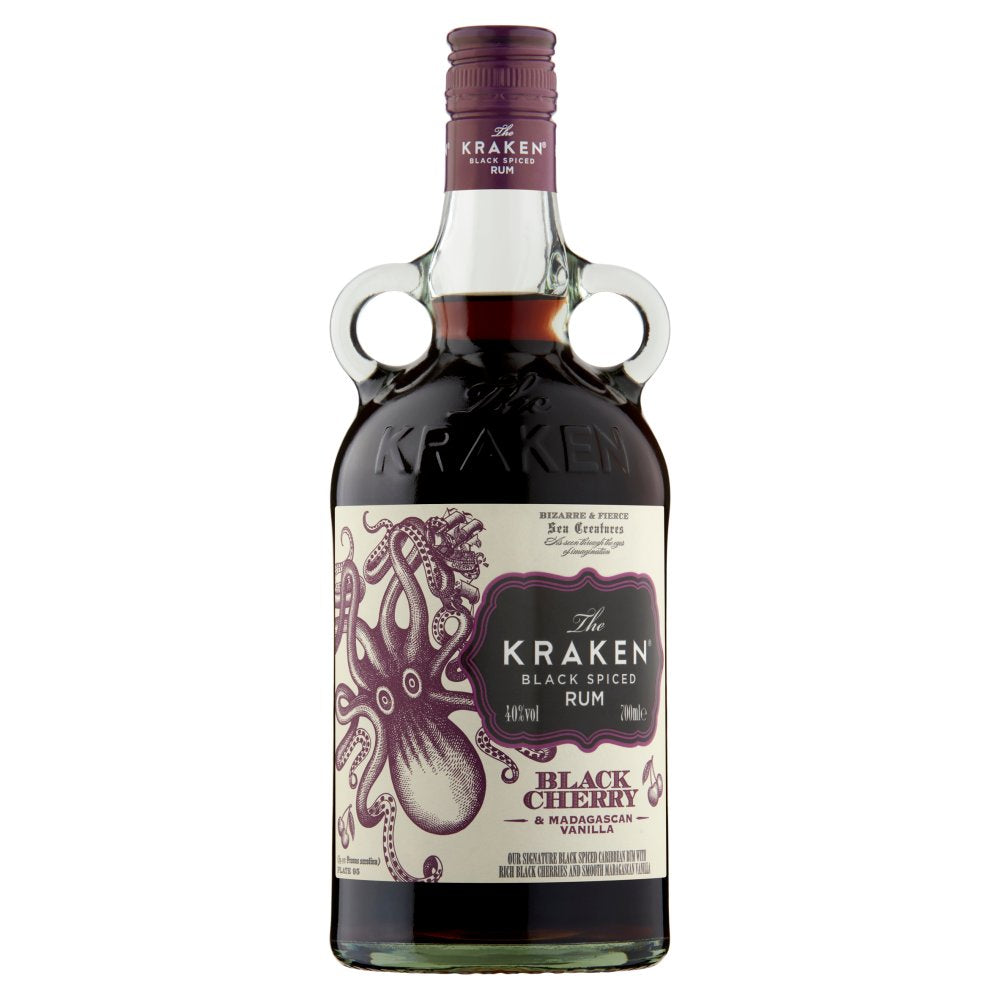 The Kraken Black Spiced Rum Black Cherry & Madagascan Vanilla 70cl   70Cl × 1