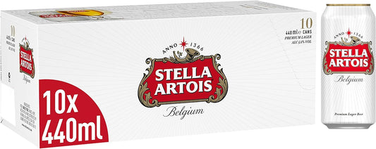 Stella Artois   Pack  10x440ml