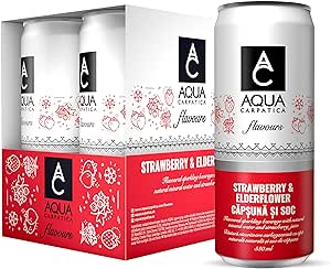 Aqua Sparkling Strawberry & Elderflower  24x330ml