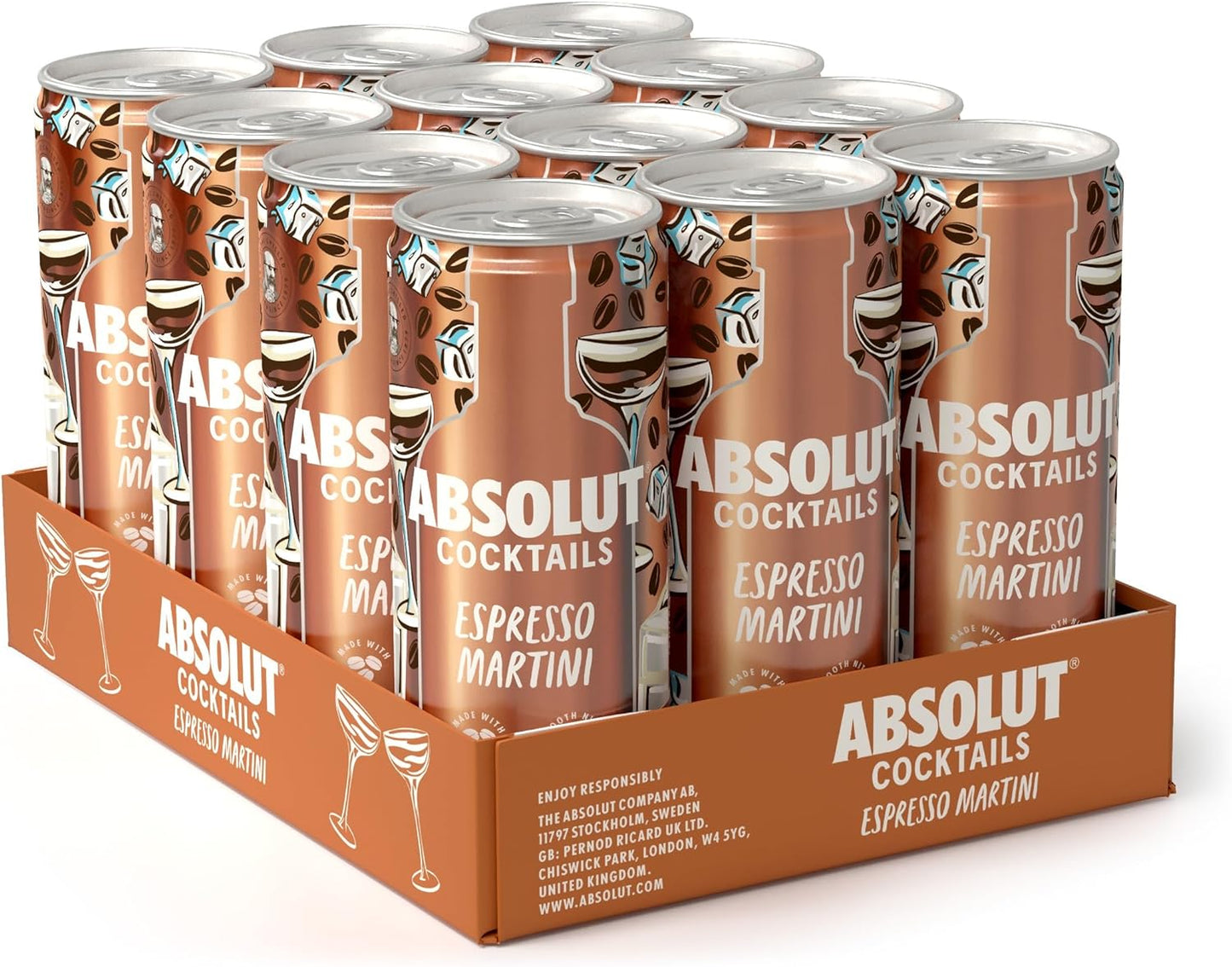 Absolut Espresso Martini  12x250ml