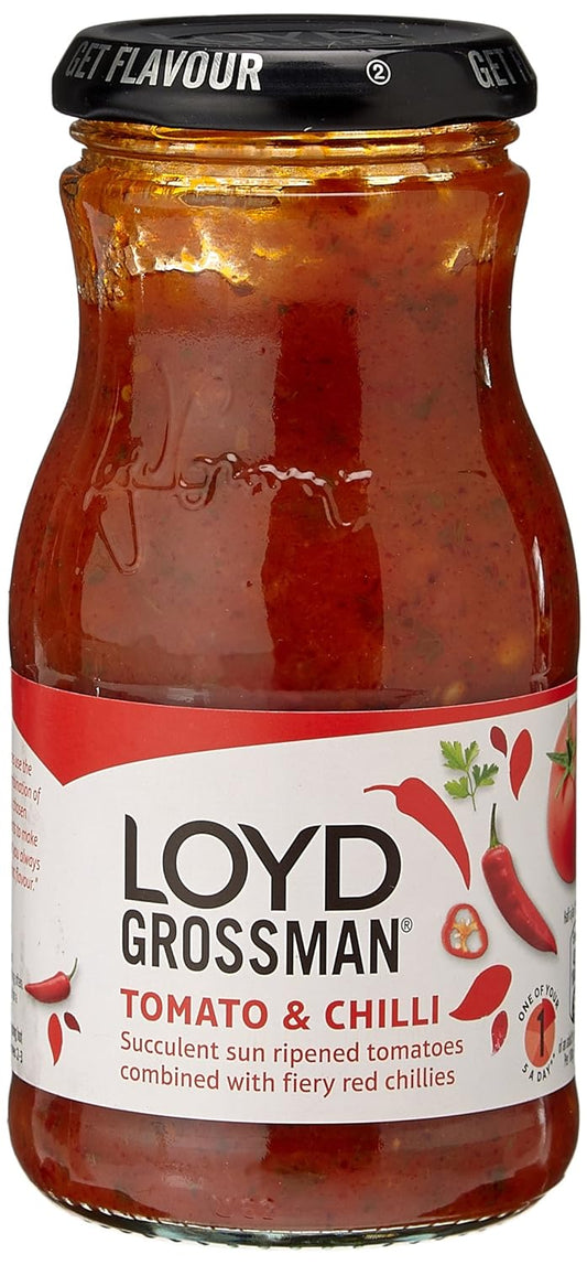 Loyd Grossman Pasta Sauce Tomato & Garlic   6x350g