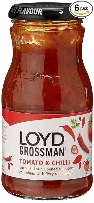 Loyd Grossman Pasta Sauce Tomato & Chilli   6x350g