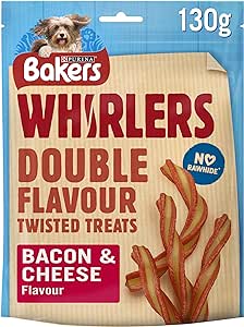 Bakers Whirlers Bacon&cheese   6x130g