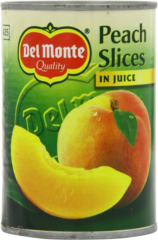 Del Monte Peach Slices In Juice   6x415g