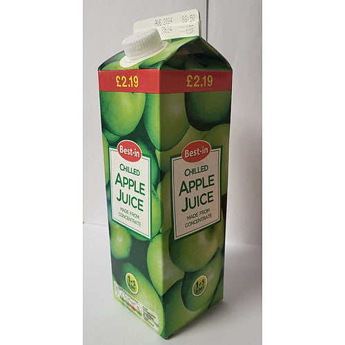 Best In Apple Juice £2.19   1Ltr × 12 × 1