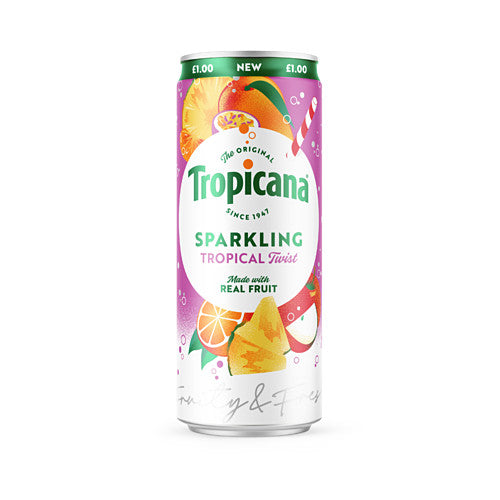 Tropicana The Original Sparkling Tropical Twist 250ml   250ml × 12 × 1