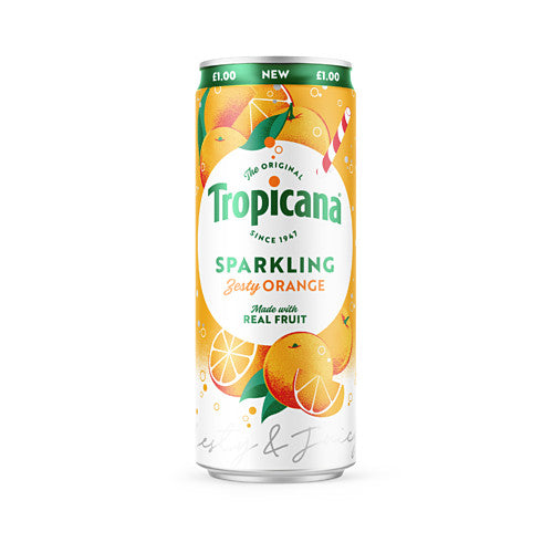 Tropicana The Original Sparkling Zesty Orange 250ml   250ml × 12 × 1