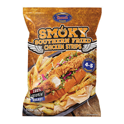 American Ranch Foods Smoky Southern Fried Chicken Strips 320g   320g × 1