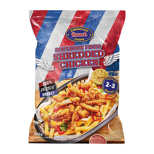 American Ranch Foods Southern Fried Shredded Chicken 400g   400g × 1