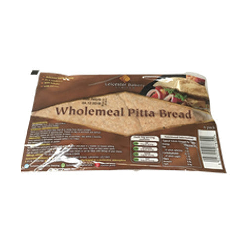 Leicester Bakery Wholemeal Pitta Bread   420g × 1