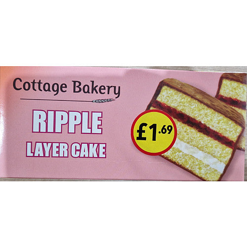 Cottage Bakery Ripple Layer Cake PM £1.69   150g × 1