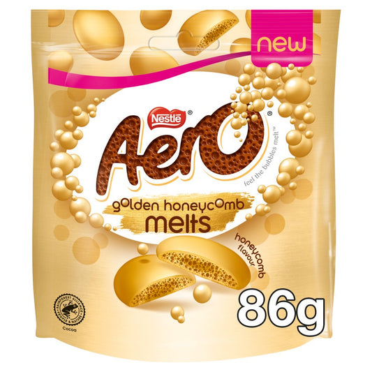 Aero Melts Golden Honeycomb Chocolate Sharing Bag 86g