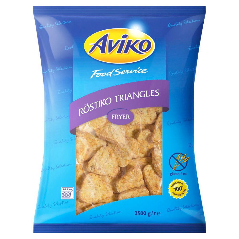 Aviko Food Service Röstiko Triangles 2500g   2.5Kg × 1