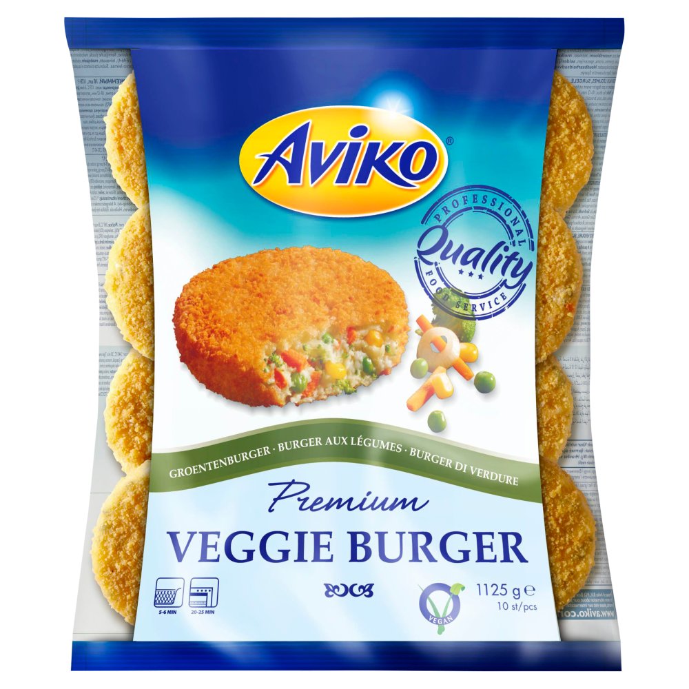 Aviko Premium Veggie Burger 1125g