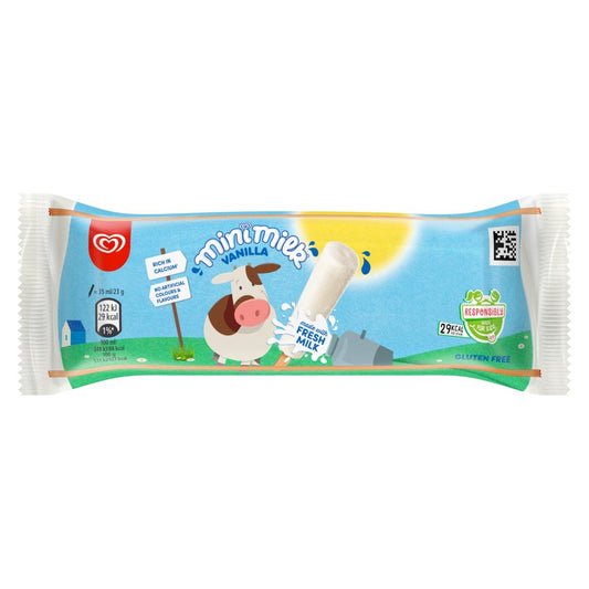 Heartbrand Mini Milk Ice Cream Lolly Vanilla 35ml