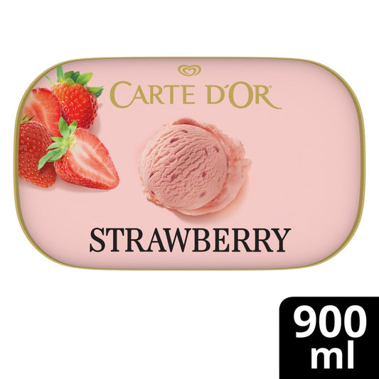 Carte D'or Delightful Strawberry Ice Cream Dessert 900ml