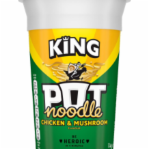King Pot Noodle  Chicken & Mushroom  12x114g